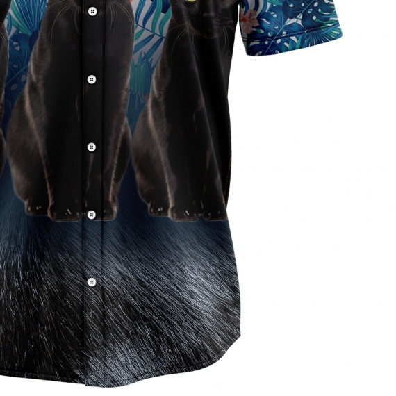 3D Black Cat G5728 Hawaiian Shirt