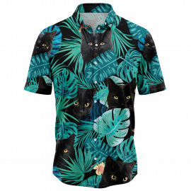 Black Cat Tropical T3006 Hawaiian Shirt