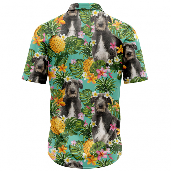 Tropical Pineapple Scottish Deerhound H97084 Hawaiian Shirt