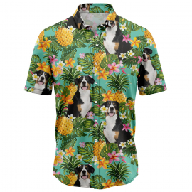 Tropical Pineapple Entlebucher Mountain Dog H97081 Hawaiian Shirt
