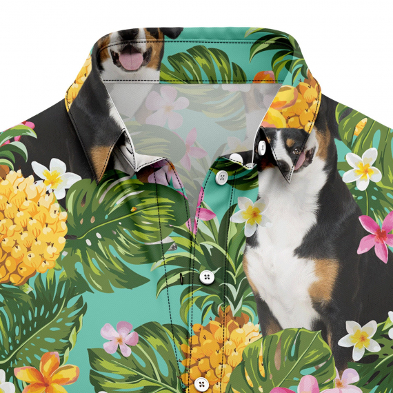 Tropical Pineapple Entlebucher Mountain Dog H97081 Hawaiian Shirt