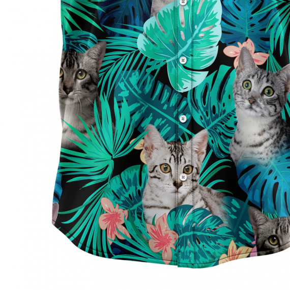 Custom Photo Cat Tropical T0207 Hawaiian Shirt