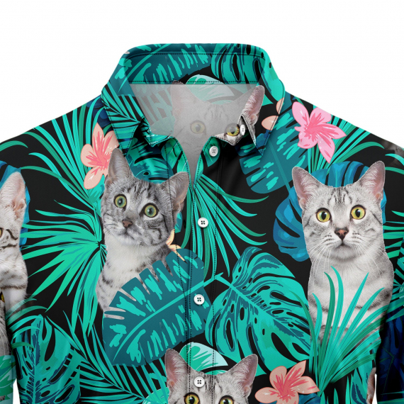 Custom Photo Cat Tropical T0207 Hawaiian Shirt