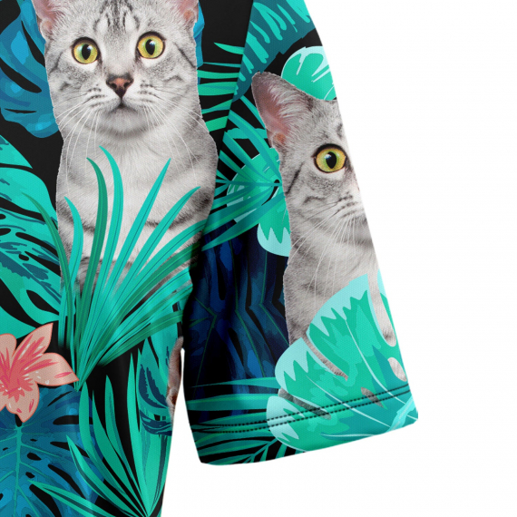 Custom Photo Cat Tropical T0207 Hawaiian Shirt