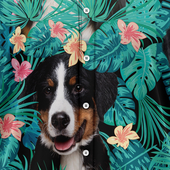 Bernese Mountain Dog Tropical T0207 Hawaiian Shirt