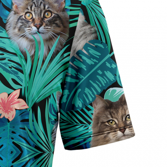 Tropical Norwegian Forest Cat G5702 Hawaiian Shirt
