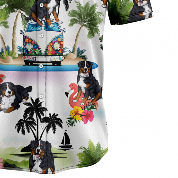 Bernese Mountain Dog Vacation G5716 Hawaiian Shirt