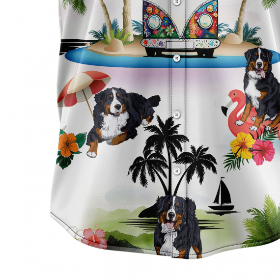 Bernese Mountain Dog Vacation G5716 Hawaiian Shirt