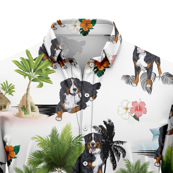 Bernese Mountain Dog Vacation G5716 Hawaiian Shirt