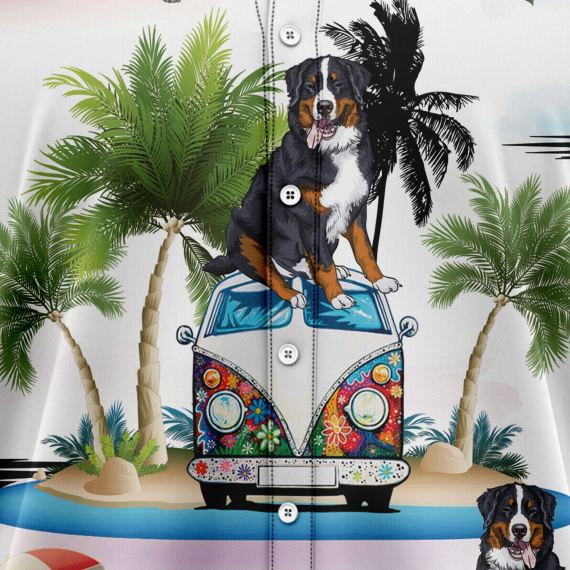 Bernese Mountain Dog Vacation G5716 Hawaiian Shirt