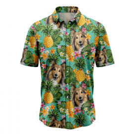 Tropical Pineapple Shetland Sheepdog H3721 Hawaiian Shirt