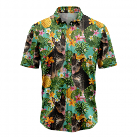 Tropical Pineapple Australian Cattle Dog H77036 Hawaiian Shirt