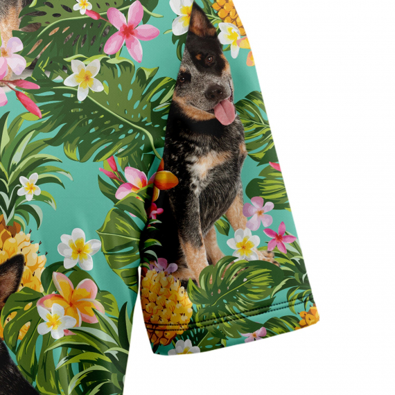 Tropical Pineapple Australian Cattle Dog H77036 Hawaiian Shirt