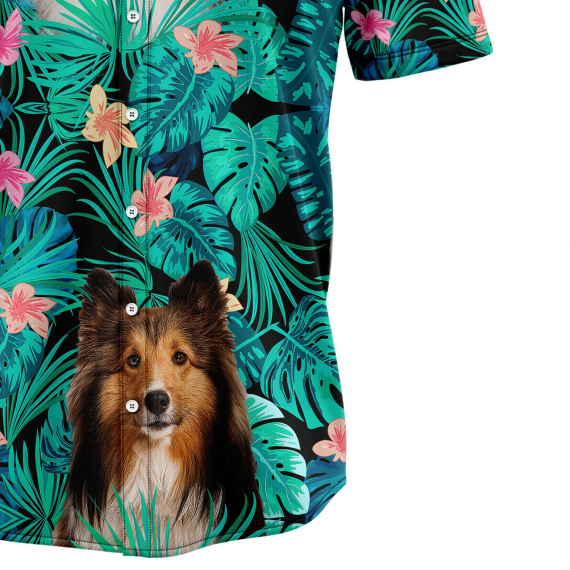 Shetland Sheepdog Tropical T0207 Hawaiian Shirt