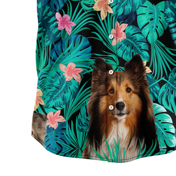 Shetland Sheepdog Tropical T0207 Hawaiian Shirt
