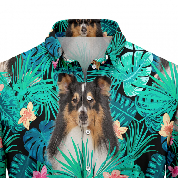 Shetland Sheepdog Tropical T0207 Hawaiian Shirt