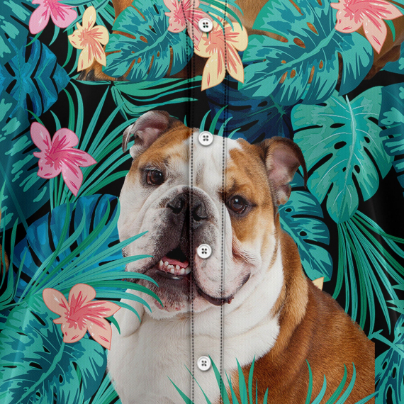 Bulldog Tropical T0207 Hawaiian Shirt