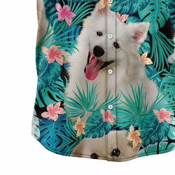 American Eskimo Dog Tropical T0307 Hawaiian Shirt