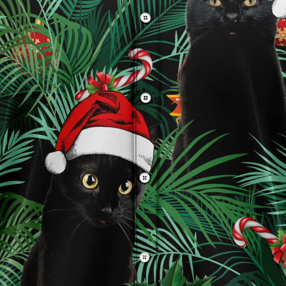 Black Cat Christmas G51211 Hawaiian Shirt